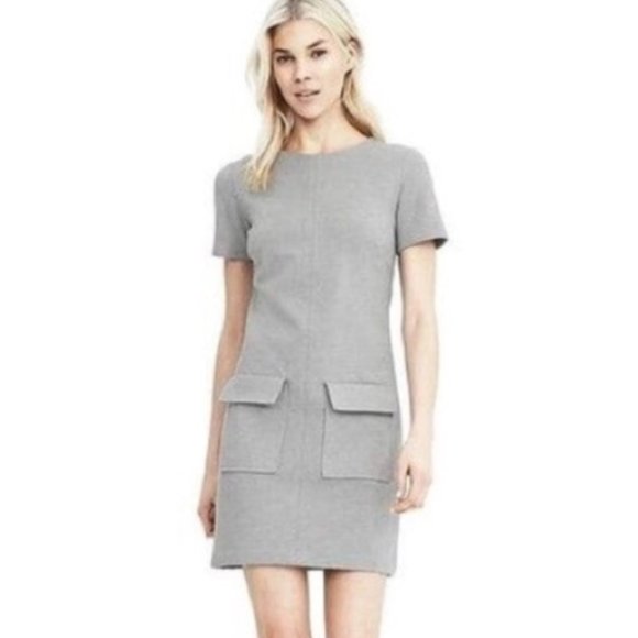 Banana Republic Ponte Pocket Shift Dress - Picture 1 of 5